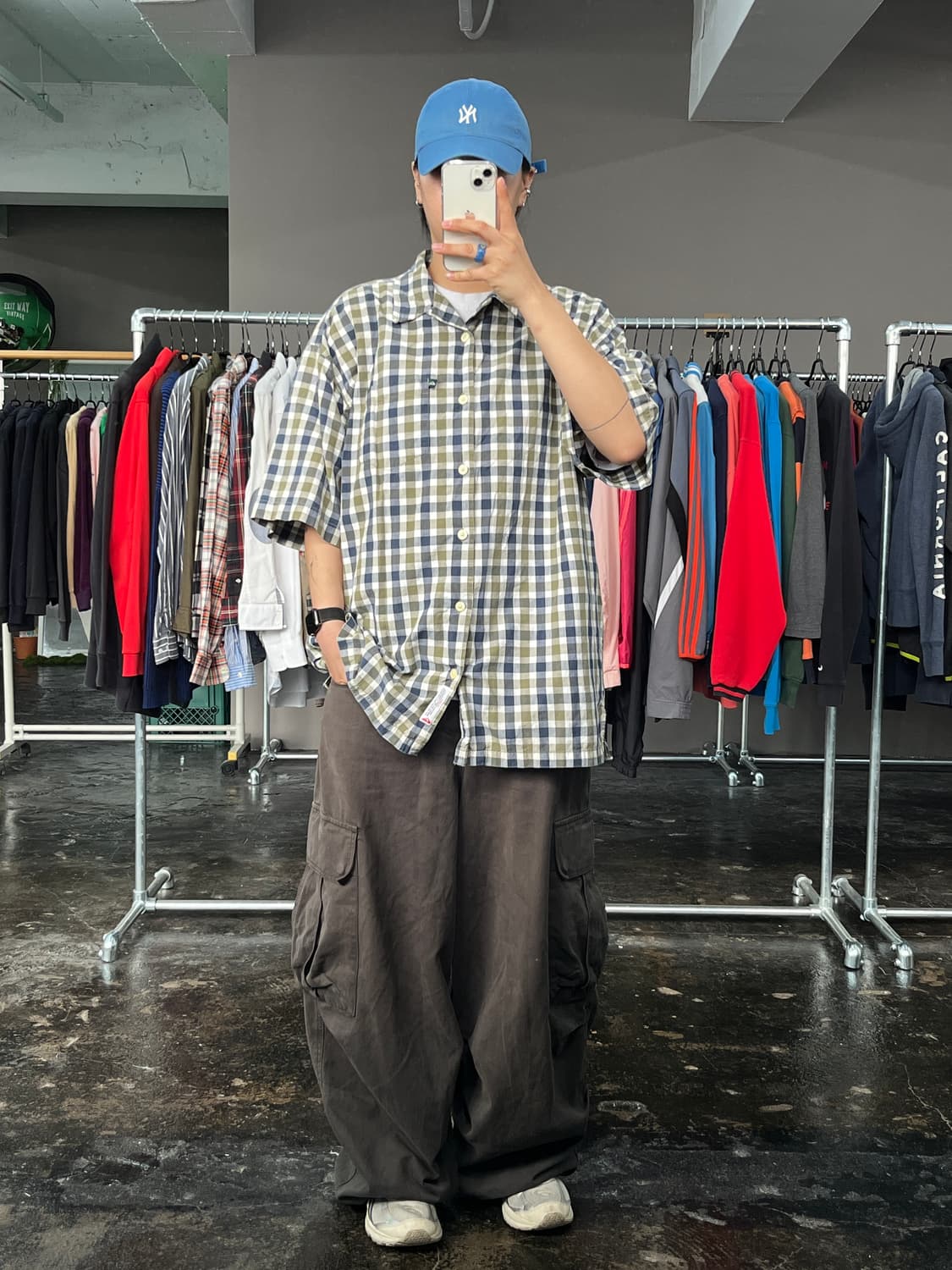 QUIKSILVER 체크 반팔 셔츠 상품이미지4