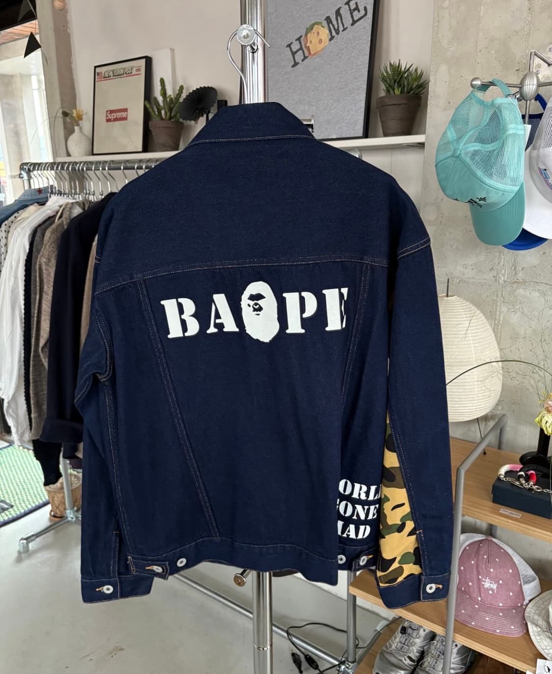 베이프 데님 자켓 상품이미지2