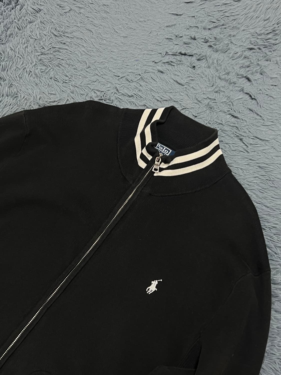 폴로랄프로렌 블랙 니트 집업 XXL 상품이미지2