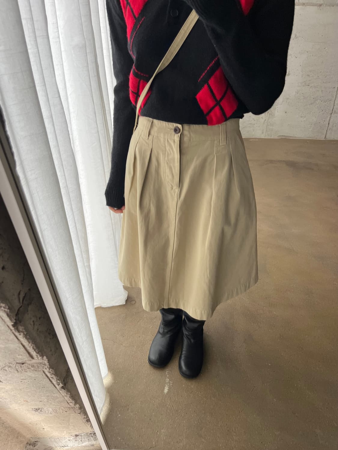 MHL마가렛호웰 코튼 스커트 베이지 상품이미지4