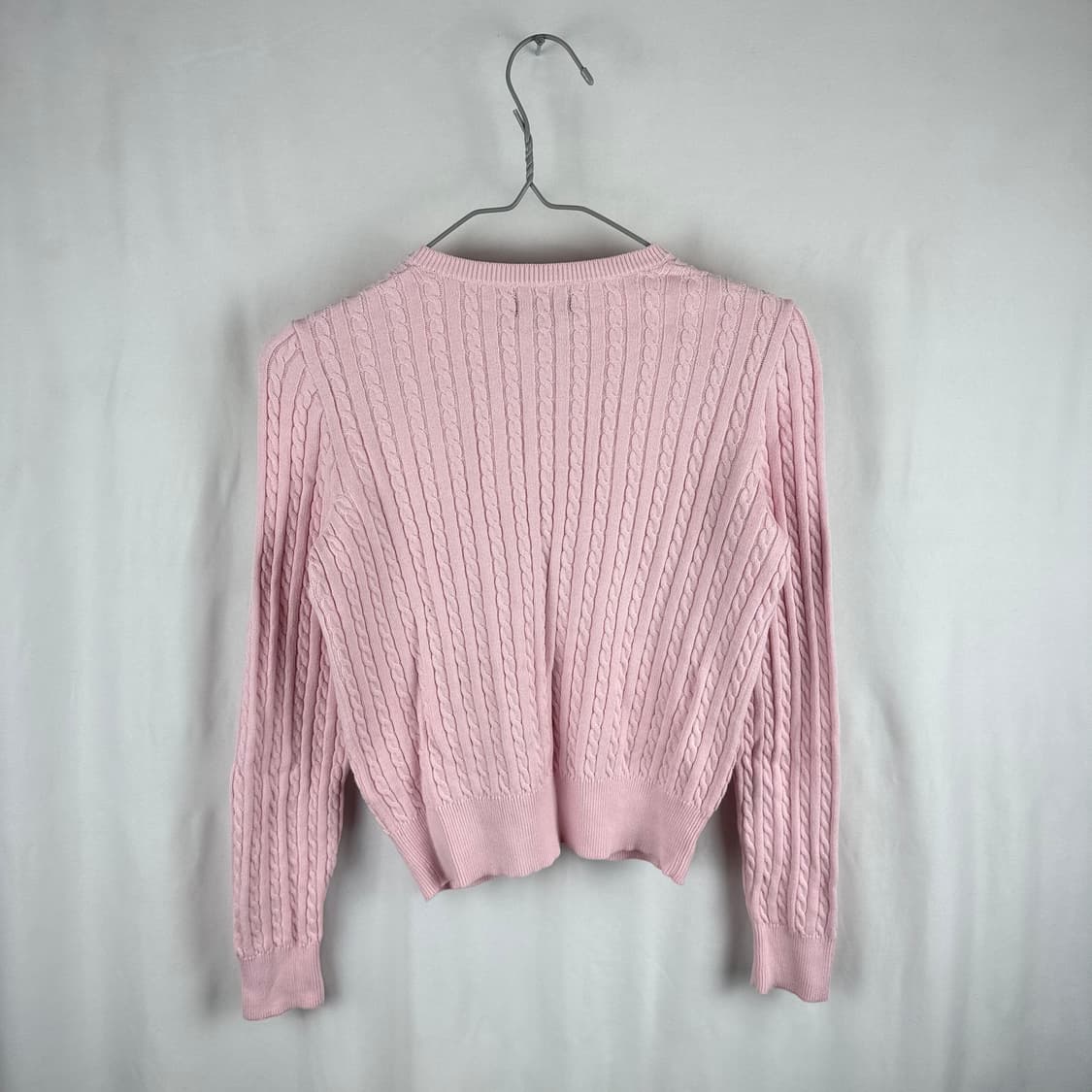 (무료배송)L) 폴로랄프로렌 신형 키즈/우먼스 케이블 가디건 핑크 상품이미지6