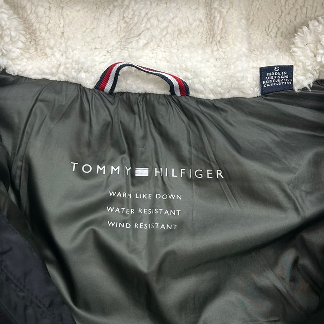 타미힐피거 셰르파 안감 후드 퀄팅 푸퍼 재킷 S 상품이미지5