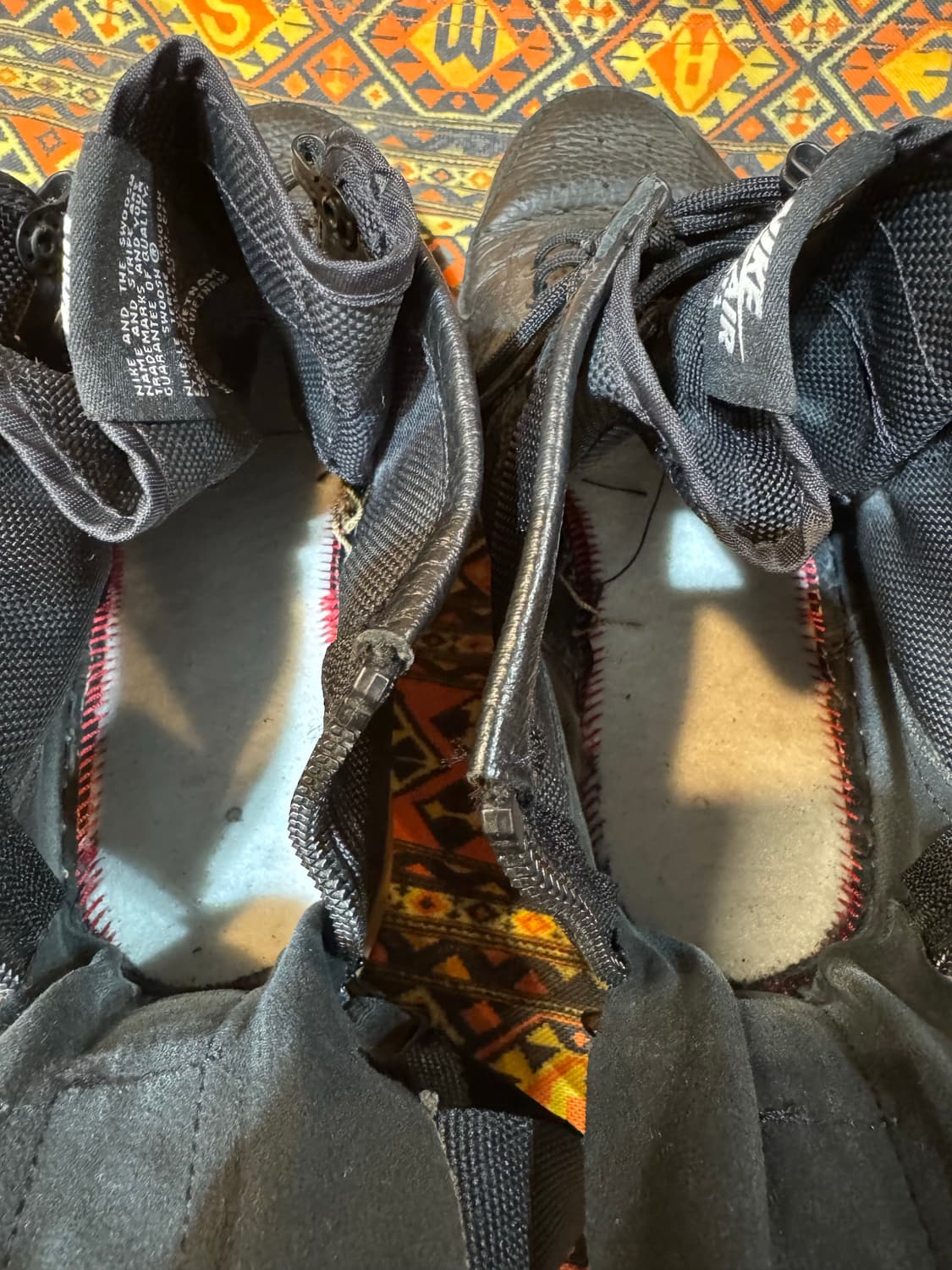 285/깔창없음/나이키 SF 에어포스 1 미드 블랙  상품이미지8