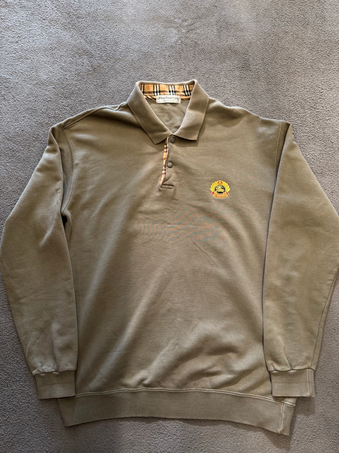 버버리 빈티지 월계수 카라 맨투 처분  상품이미지1