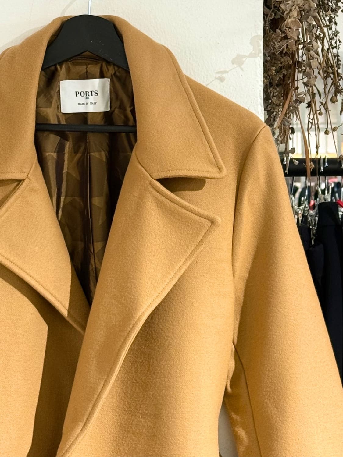 포츠 1961 카멜 레드 투톤 벨트 코트 상품이미지3