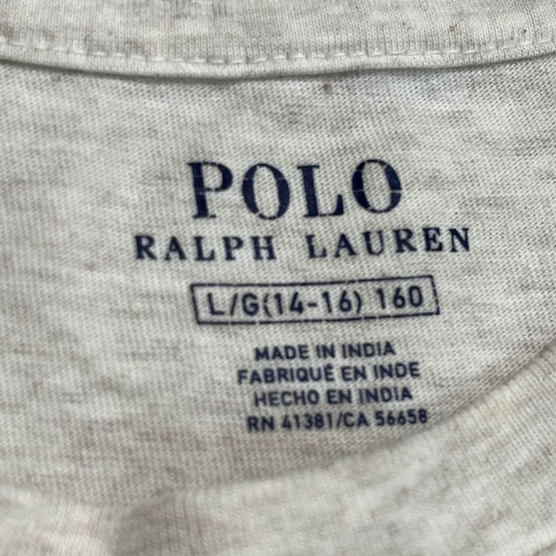 RALPH LAUREN 티셔츠 그레이 160 상품이미지3