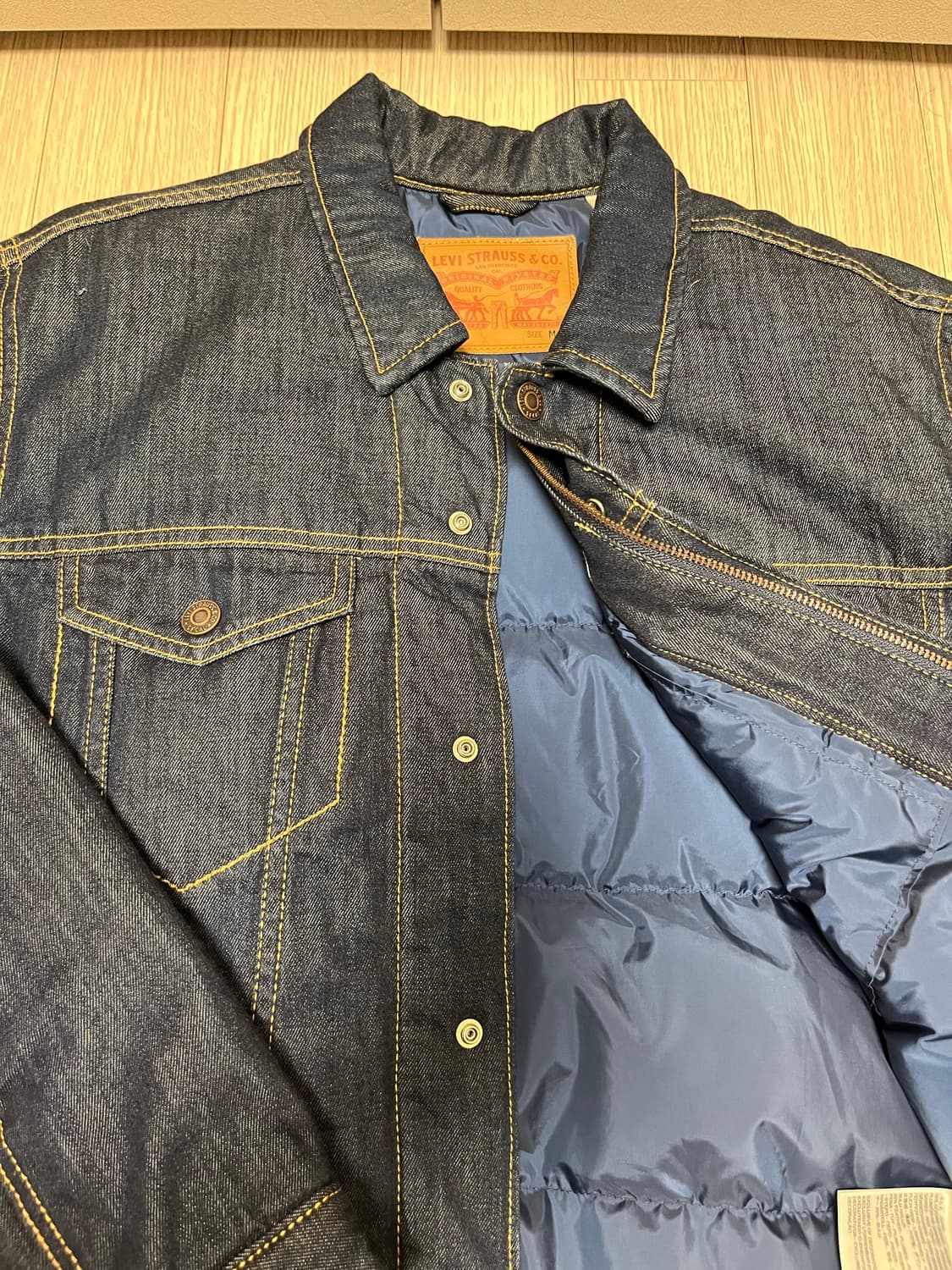 리바이스 구스다운 데님 자켓 타입3 상품이미지1