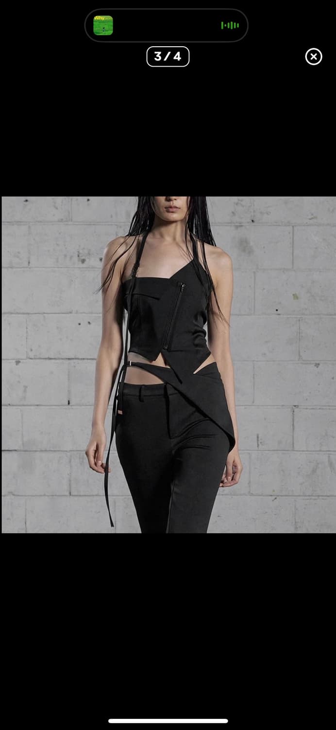 보헤미안서울 언발란스 홀터 vest 상품이미지3