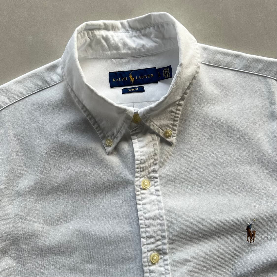 [L]폴로 랄프로렌 화이트 옥스포드 셔츠 상품이미지8