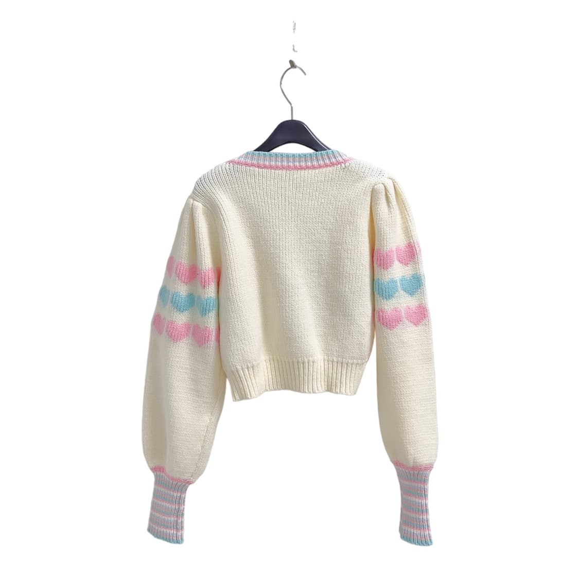 러브 쉑 팬시 크롭 하트 가디건 상품이미지6