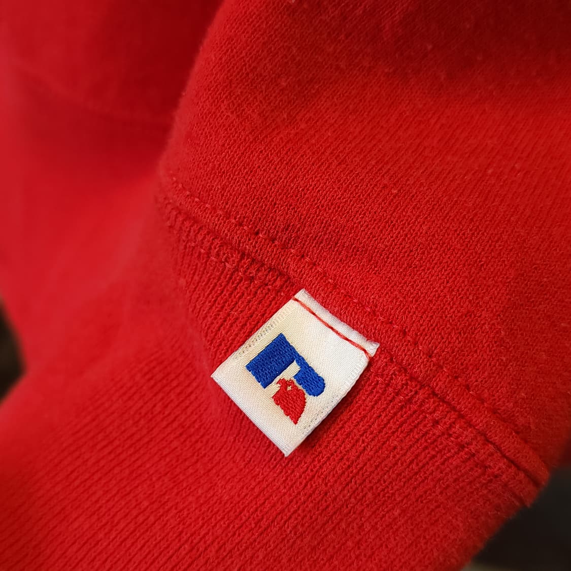 90s 빈티지 러셀 스웻셔츠 러셀 블랭크 레드 플레인 스웻셔츠 xl 상품이미지8