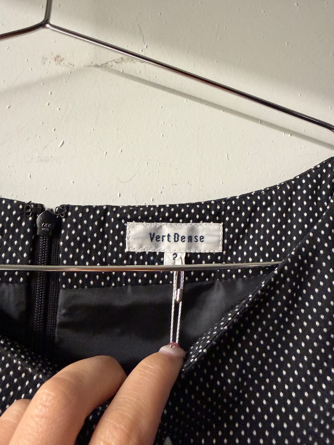 일본빈티지 보트넥 잔도트 반팔 원피스 상품이미지7