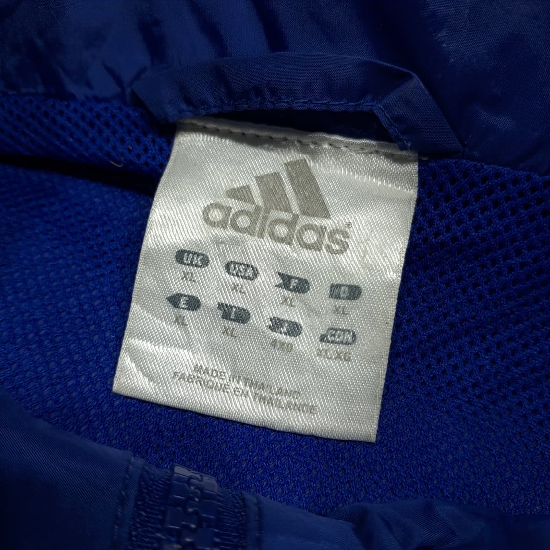 CL734 XL 아디다스 00s 블루 화이트 바람막이 자켓 상품이미지3