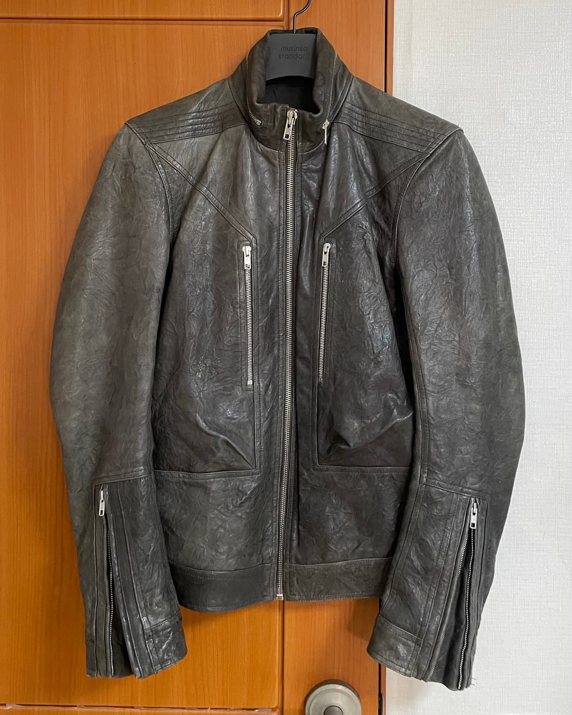 Rick Owens 릭오웬스 인타르시아 카고 레더 자켓 RU16S 상품이미지1