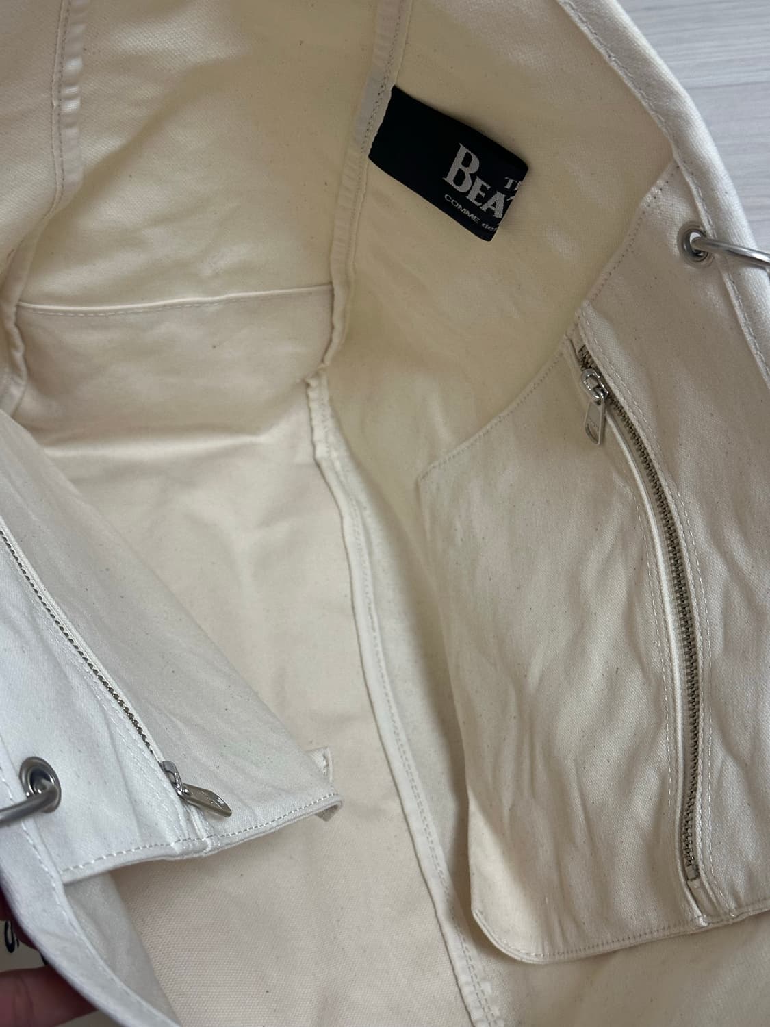 Comme des garcons 꼼데 더 비틀즈 캔버스 보트백 상품이미지9