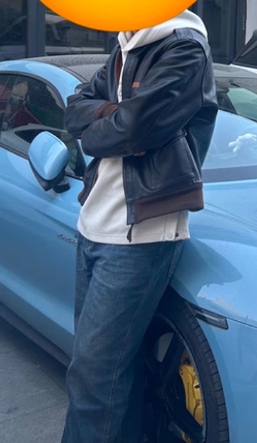 A-2 가죽자켓 레드브라운 말가죽 40(XL) 새상품 판매 상품이미지10