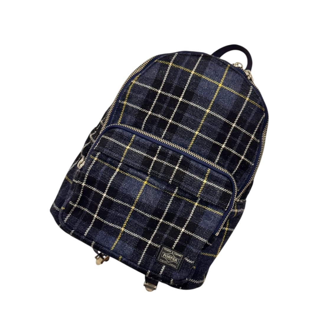 포터 헤드포터 레슨 타탄 체크 데이팩 백팩 네이비 (S) 상품이미지1