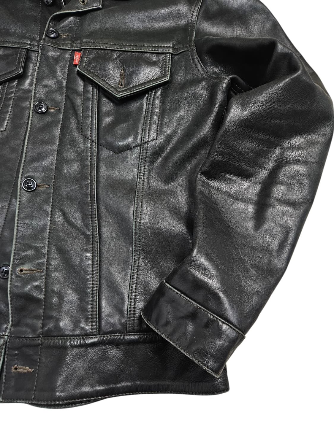 리바이스 레드탭 레더 트러커 자켓 상품이미지3