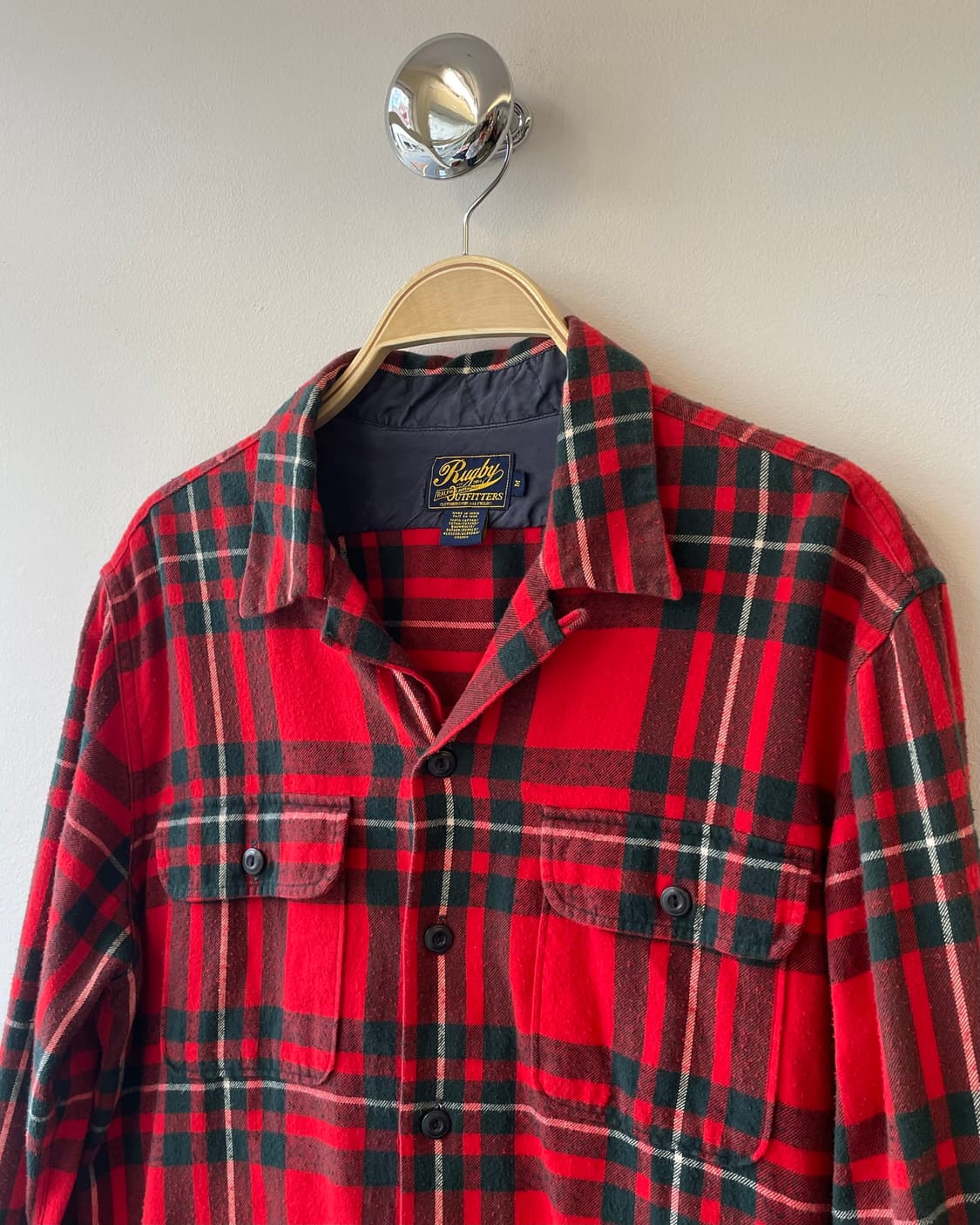 Ralph Lauren Rugby flannel camp shirt M 상품이미지2