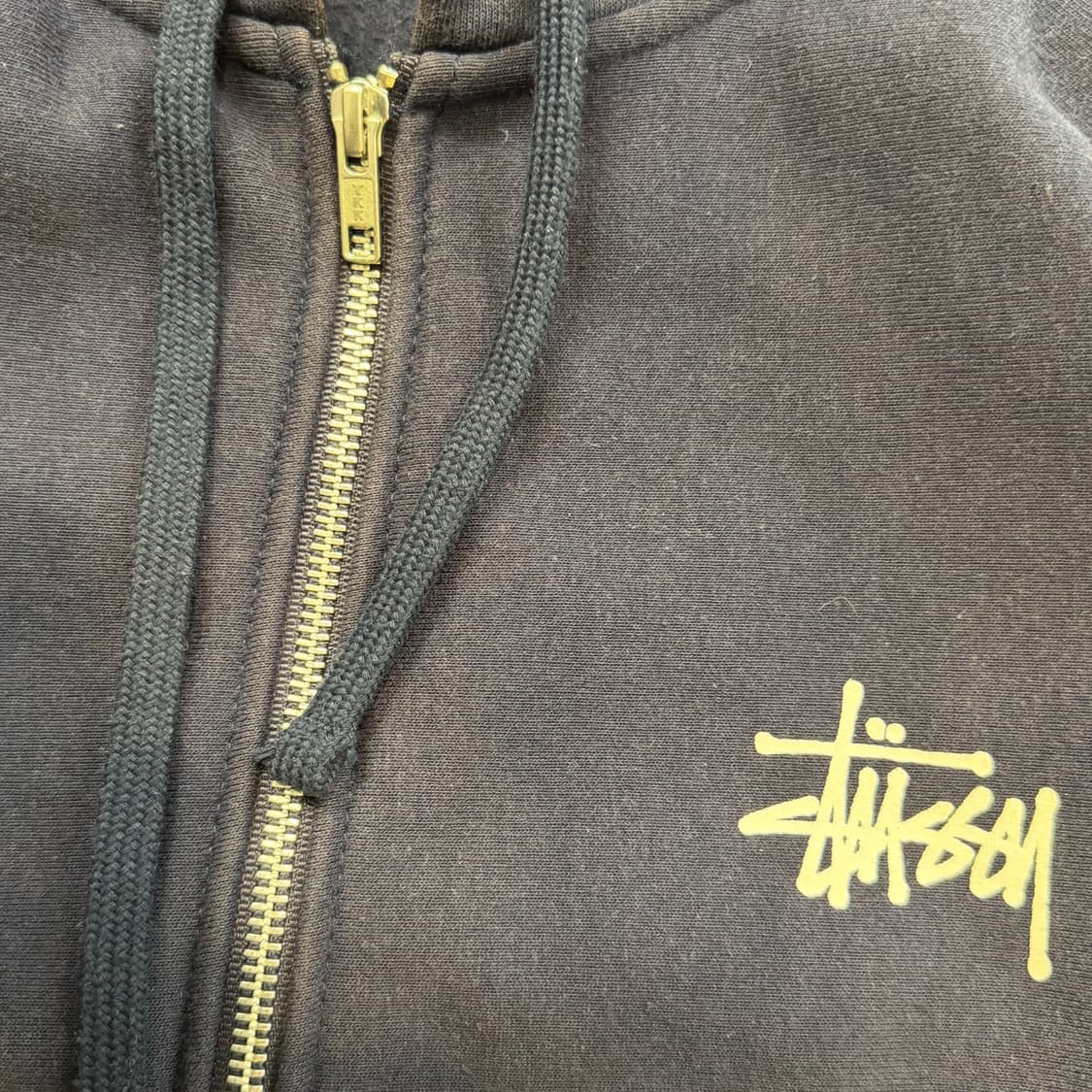 Stussy 베이직 네이비 후드 집업 상품이미지6