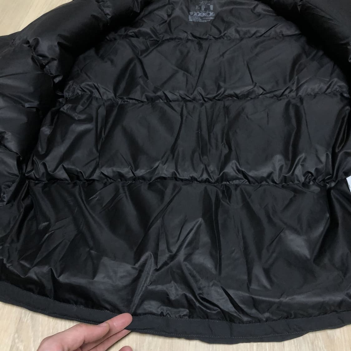 (L) 무인양품 MUJI 덕다운 미니멀 패딩 점퍼 블랙 상품이미지5