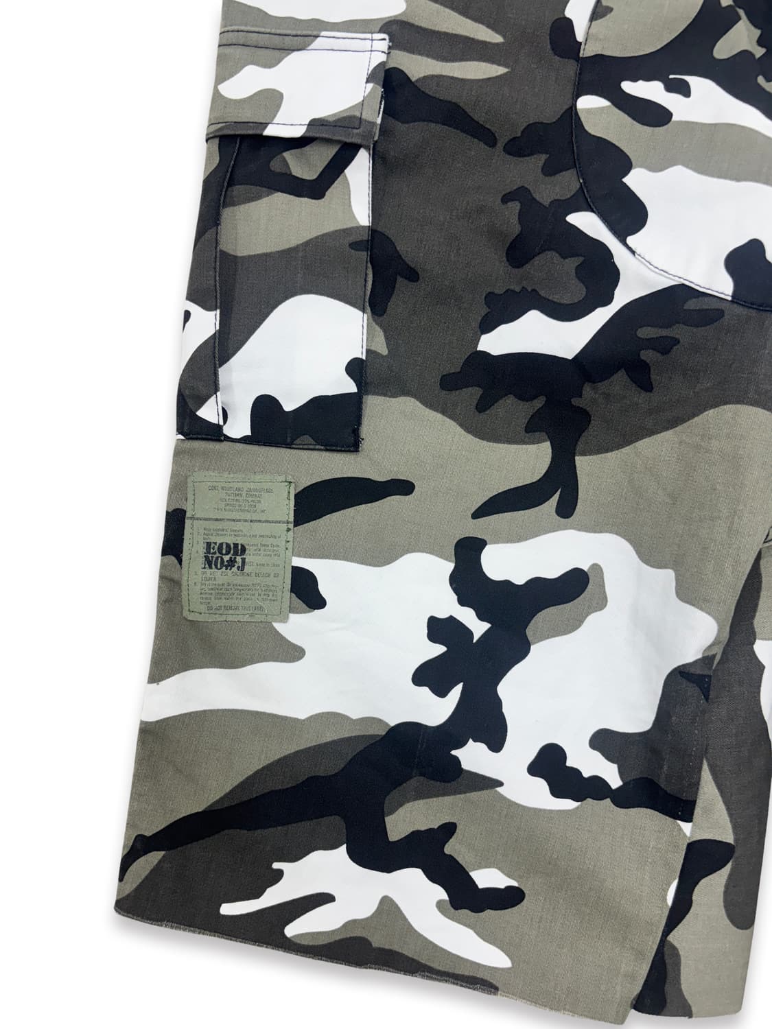 Distressed Sashiko Snow camo Bermuda _ 0 상품이미지5