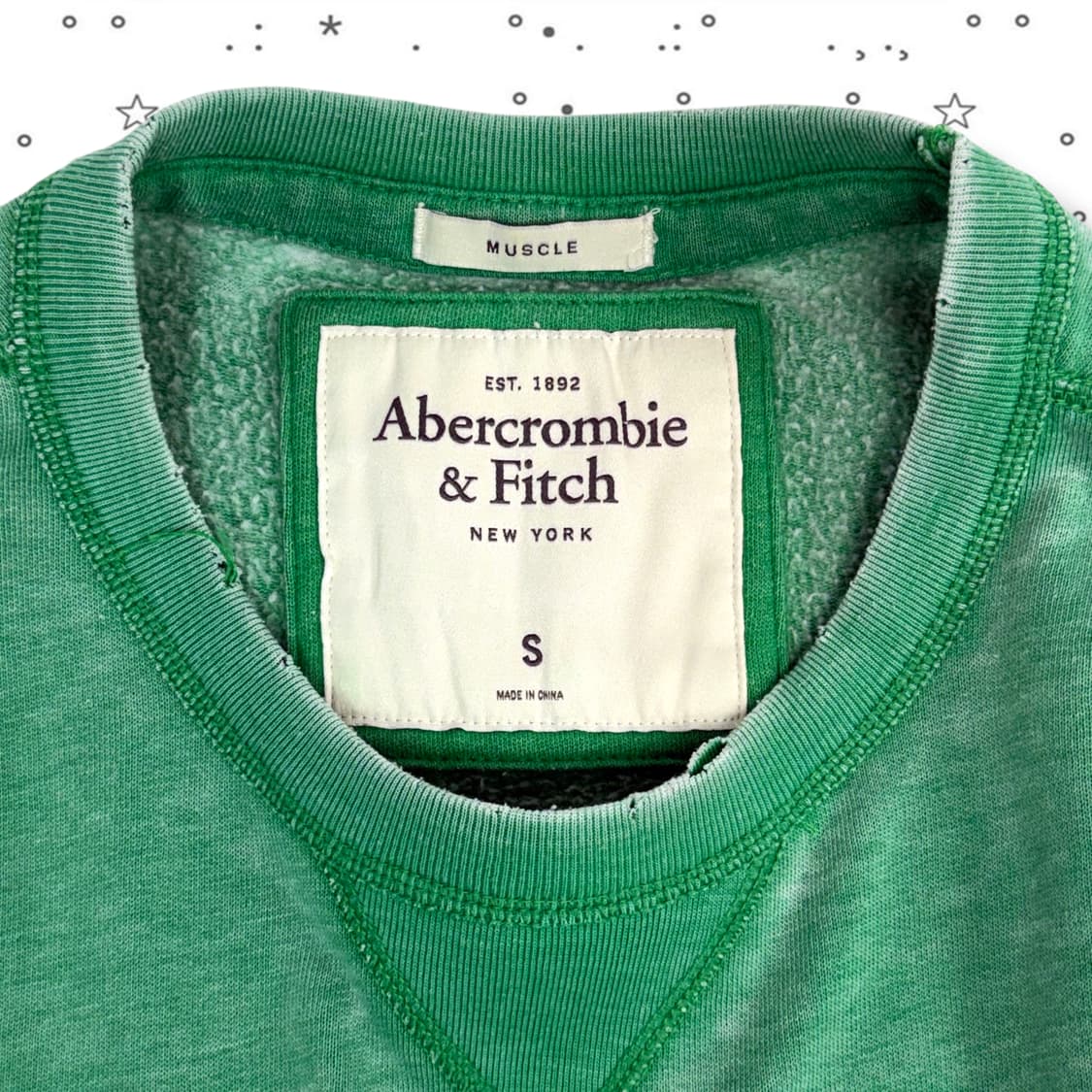S Abercrombie 아베크롬비 테니스 그래픽 맨투맨 상품이미지4