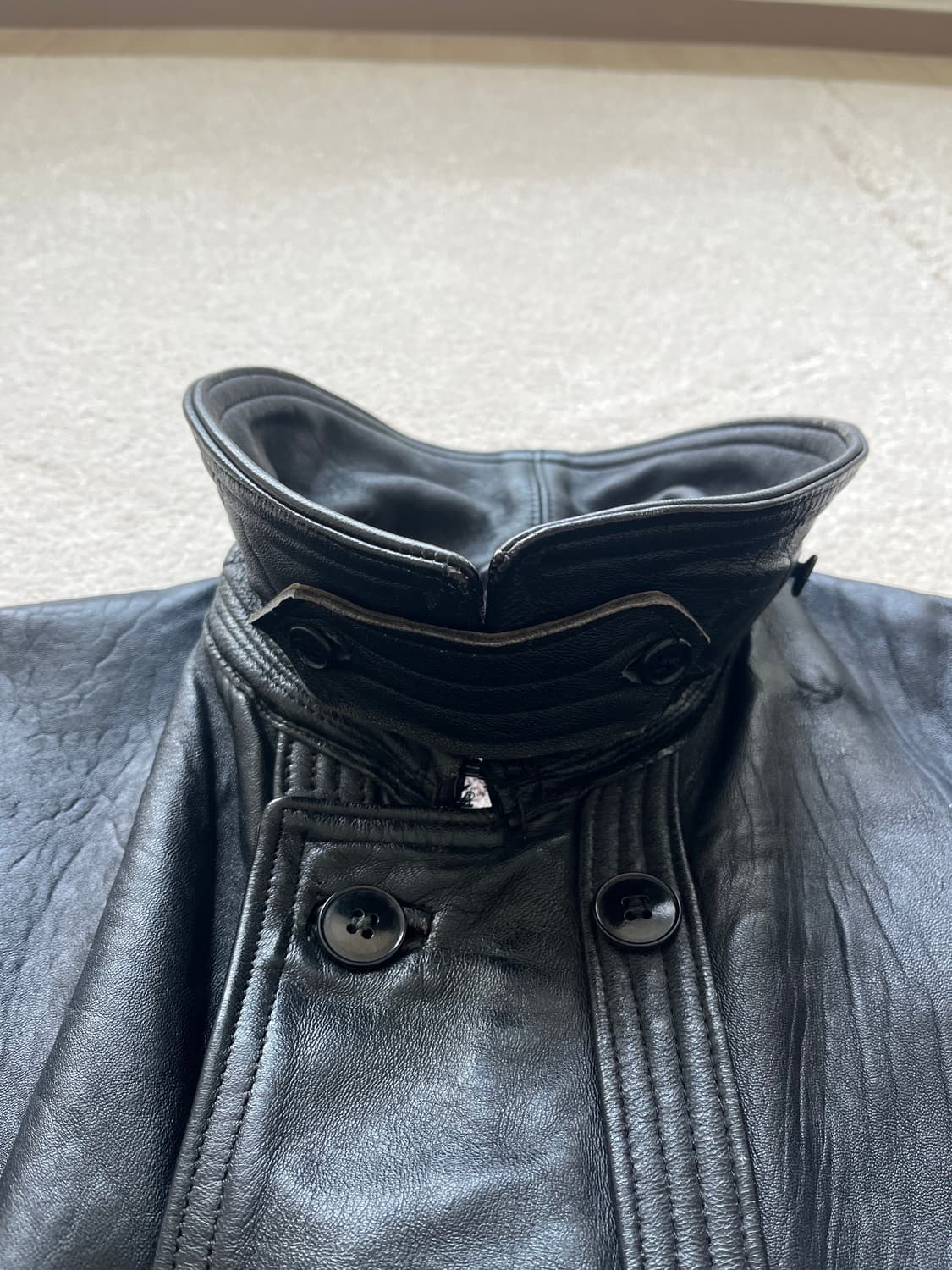 50-60s 프렌치 르 코르뷔지에 레더 자켓 (105-108) 상품이미지6