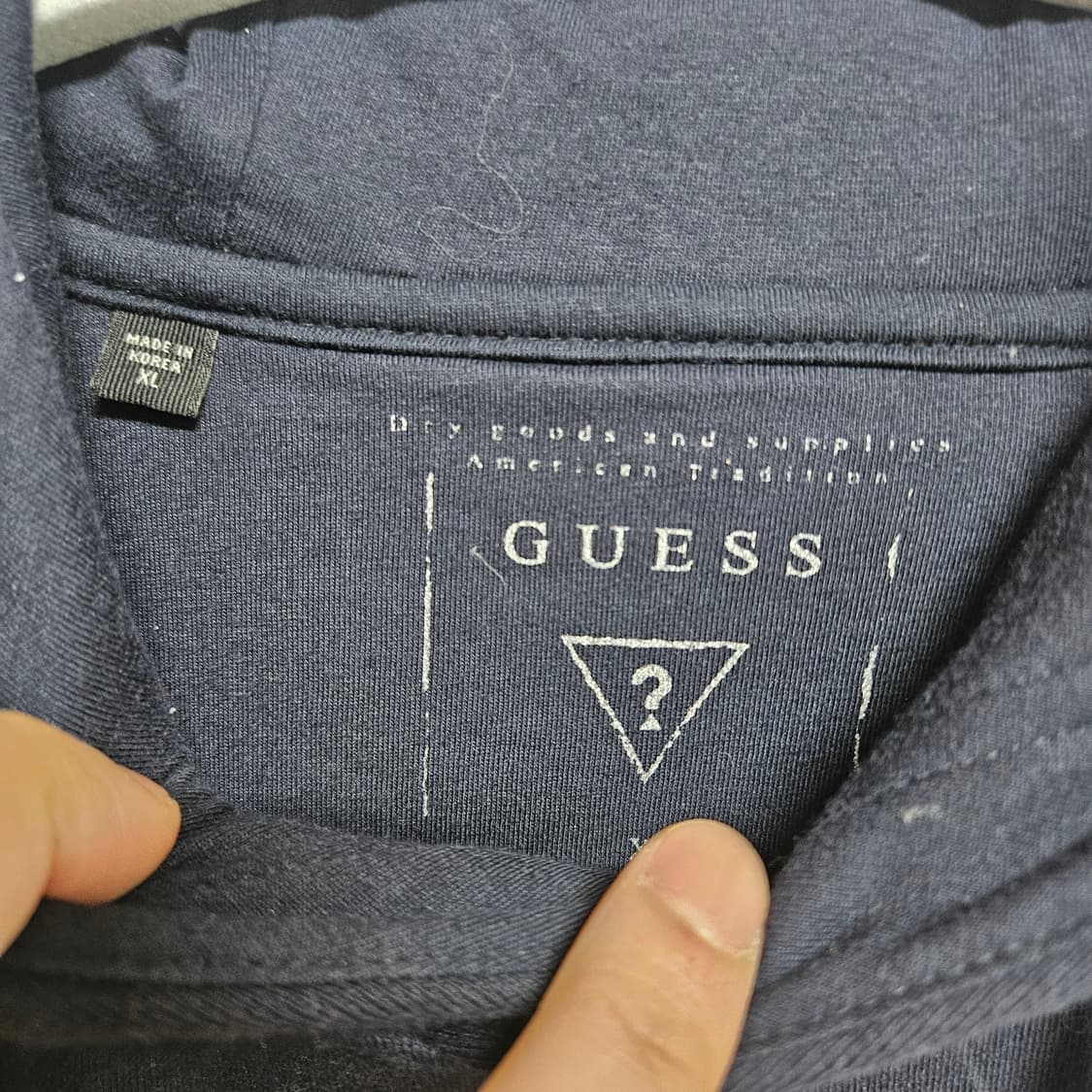 게스 빅로고 후드 티셔추 XL 상품이미지3