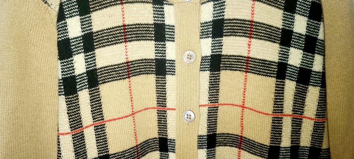 버버리 체크 라운드 가디건 상품이미지6