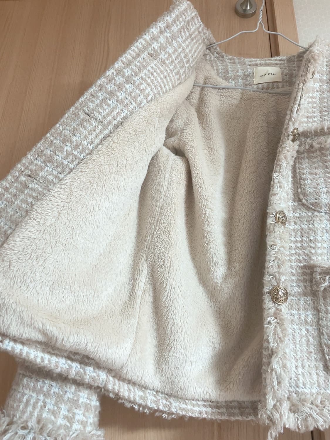 핑크베이지 트위드자켓 상품이미지2