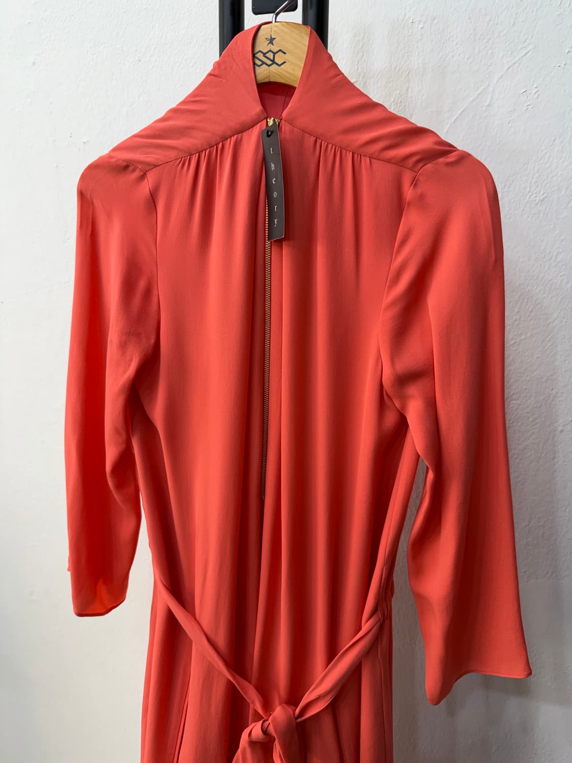 새제품) Theory 띠어리 코랄 롱 원피스 S 상품이미지2