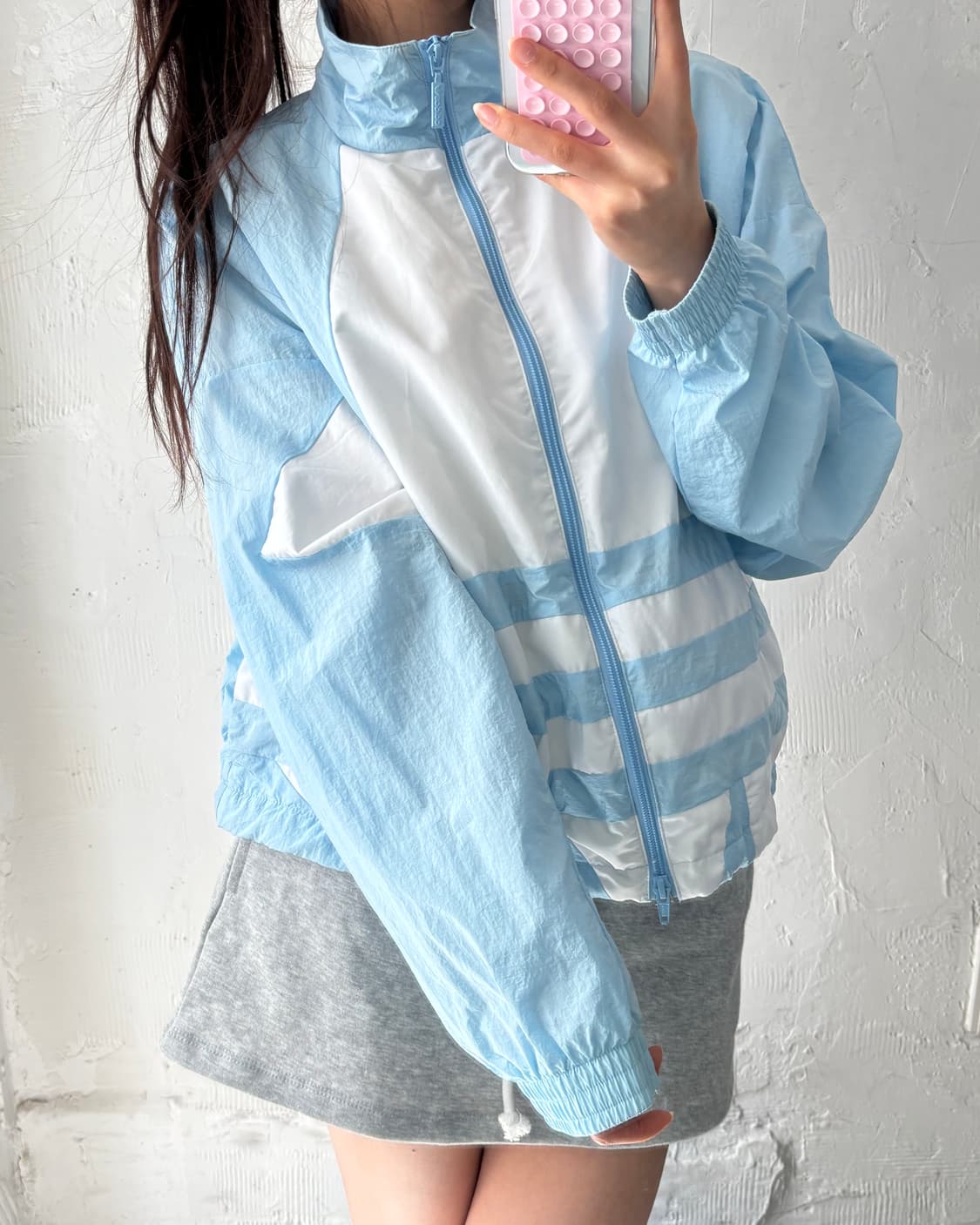 Adidas 아디다스 빅파이어버드 베이비블루컬러 바람막이 자켓 상품이미지9