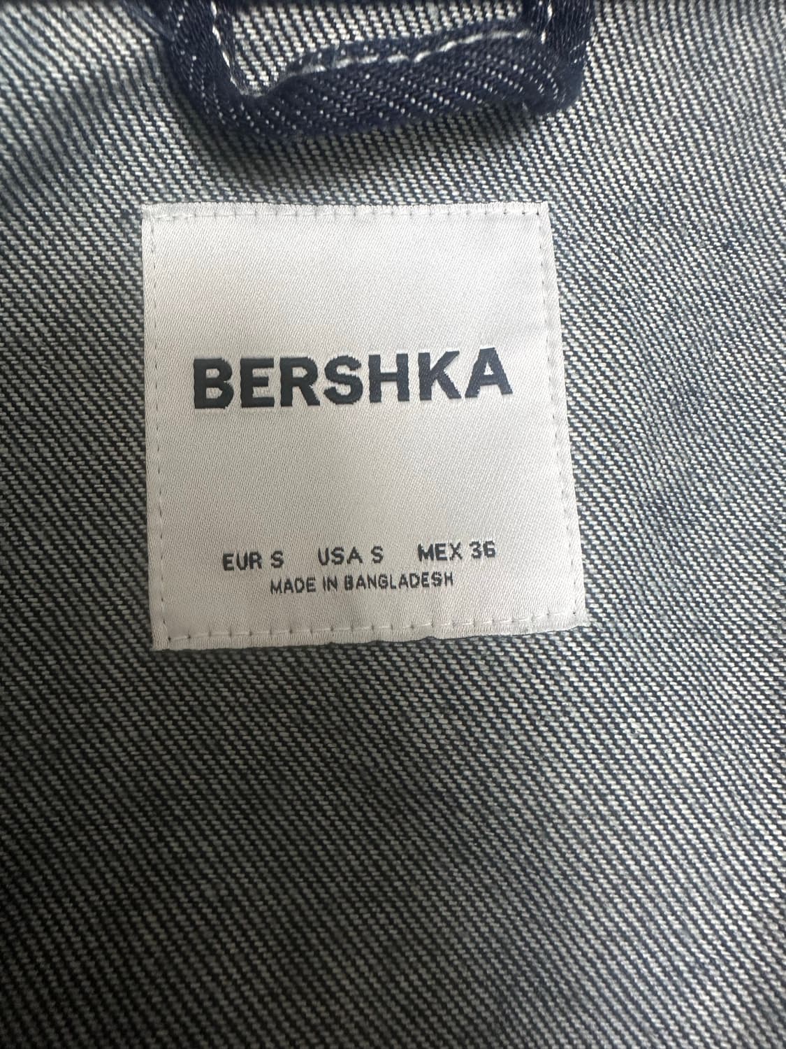 [S] BERSHKA NAVY 데님 자켓 상품이미지7
