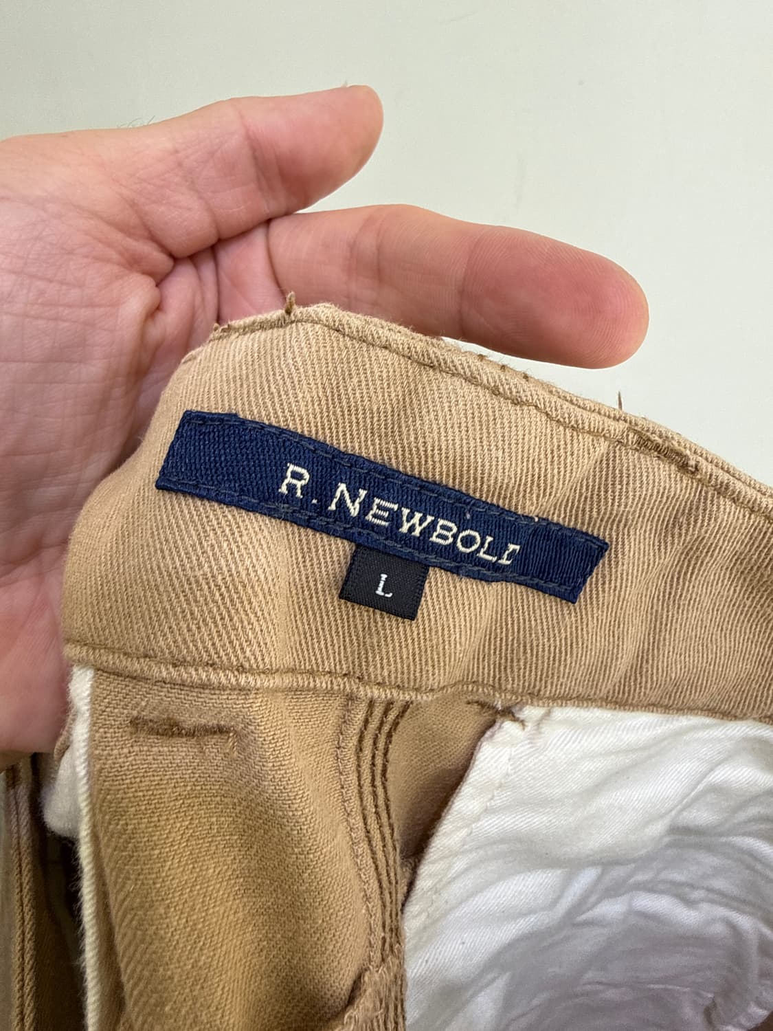 R.NEWBOLD 베이지 코튼 쇼츠  상품이미지5