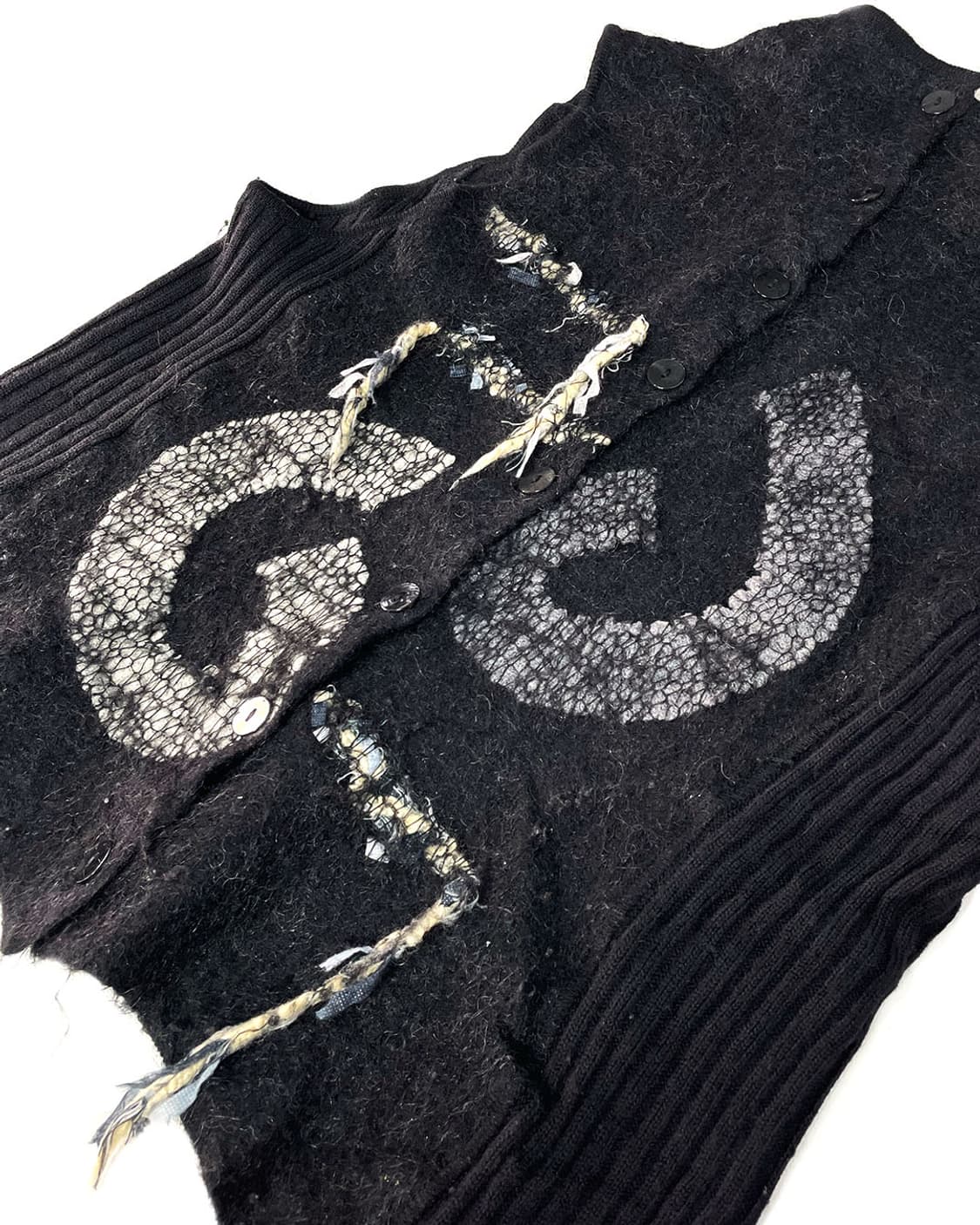 vintage 다크 그레이 베스트 상품이미지5