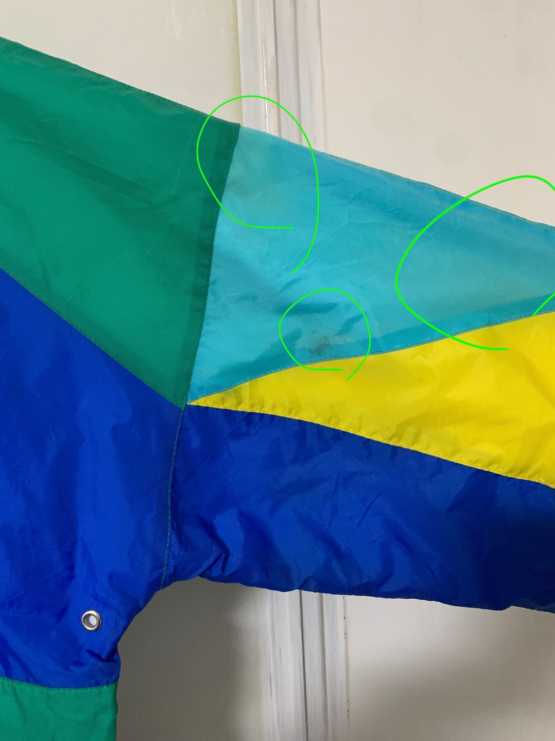 Shamp 90년대 빈티지 멀티컬러 바람막이 재킷 상품이미지9