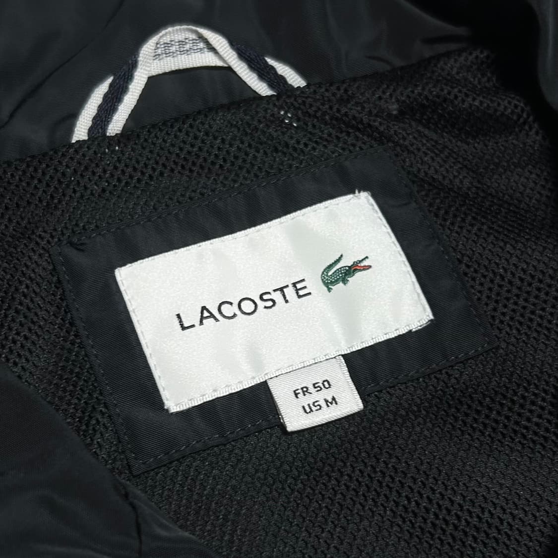 [M] Lacoste 라코스테 신형 네이비 집업 자켓 상품이미지6