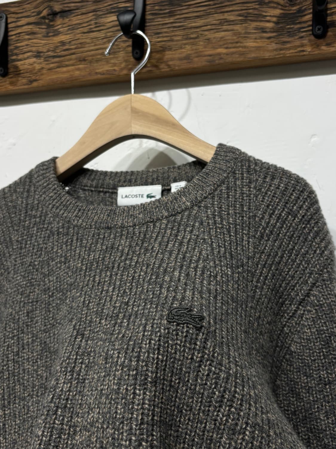 Lacoste 라코스테 브라운 라운드넥 니트 상품이미지4