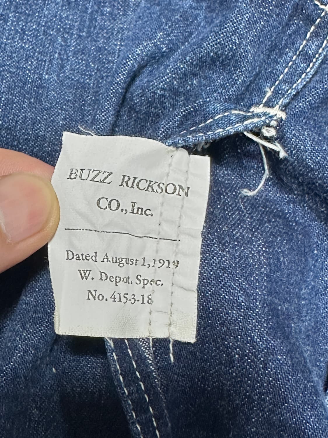 버즈릭슨 U.S.army 데님 풀오버 자켓 상품이미지4