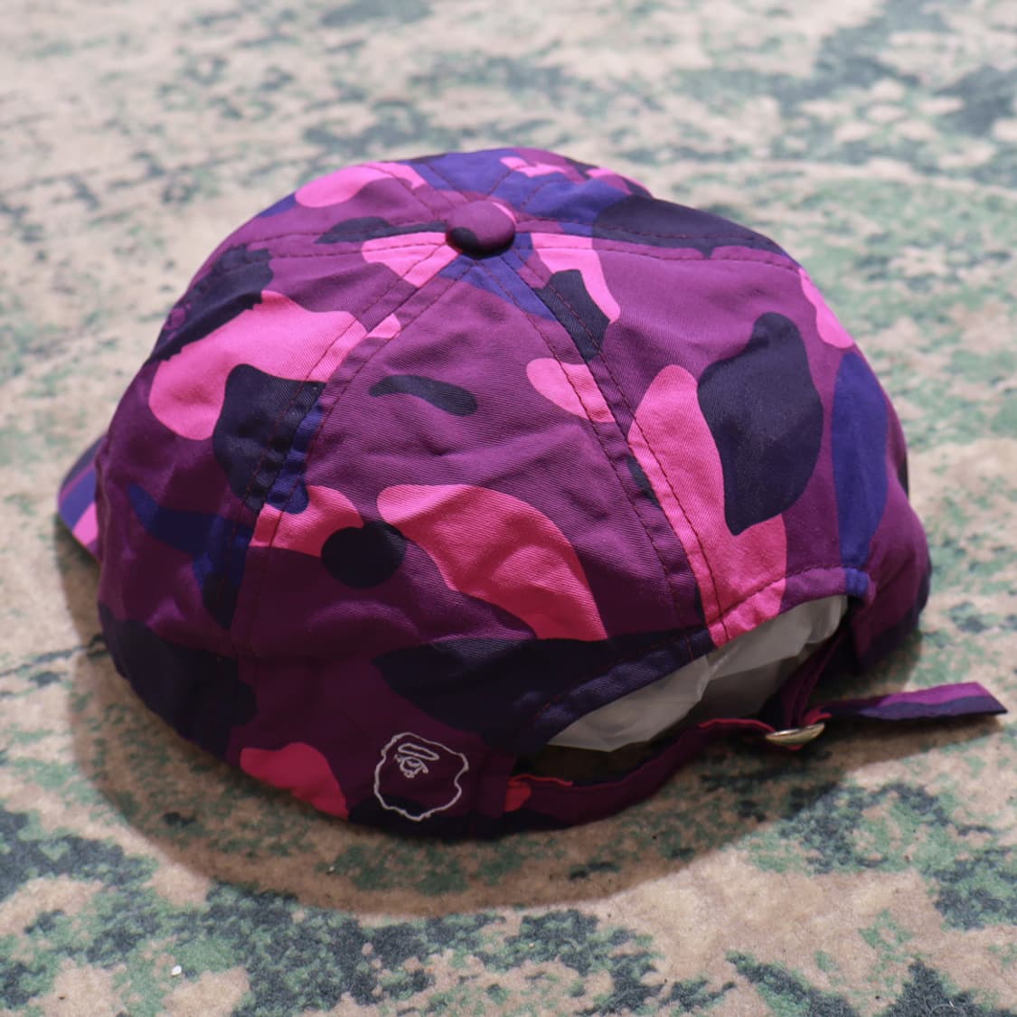 Bape 베이프 레터링 로고 카모 패널캡 퍼플 모자 상품이미지4