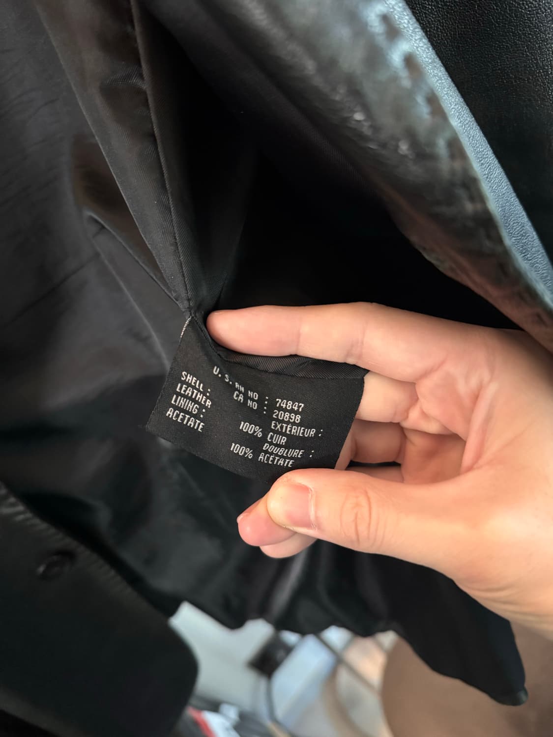 디스퀘어드 레더 블레이저 자켓 상품이미지3