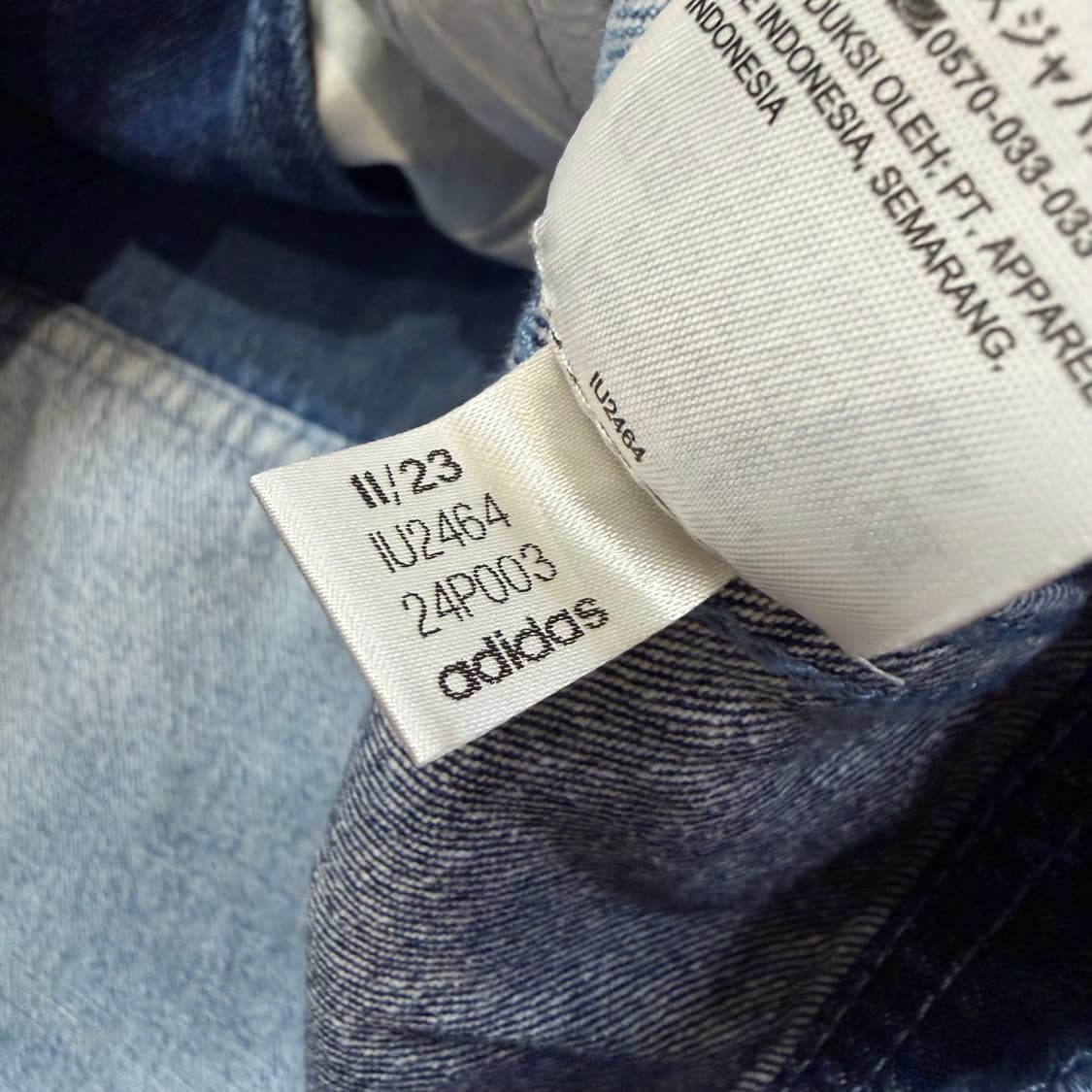 아디다스 데님 패치워크 트랙탑 상품이미지5