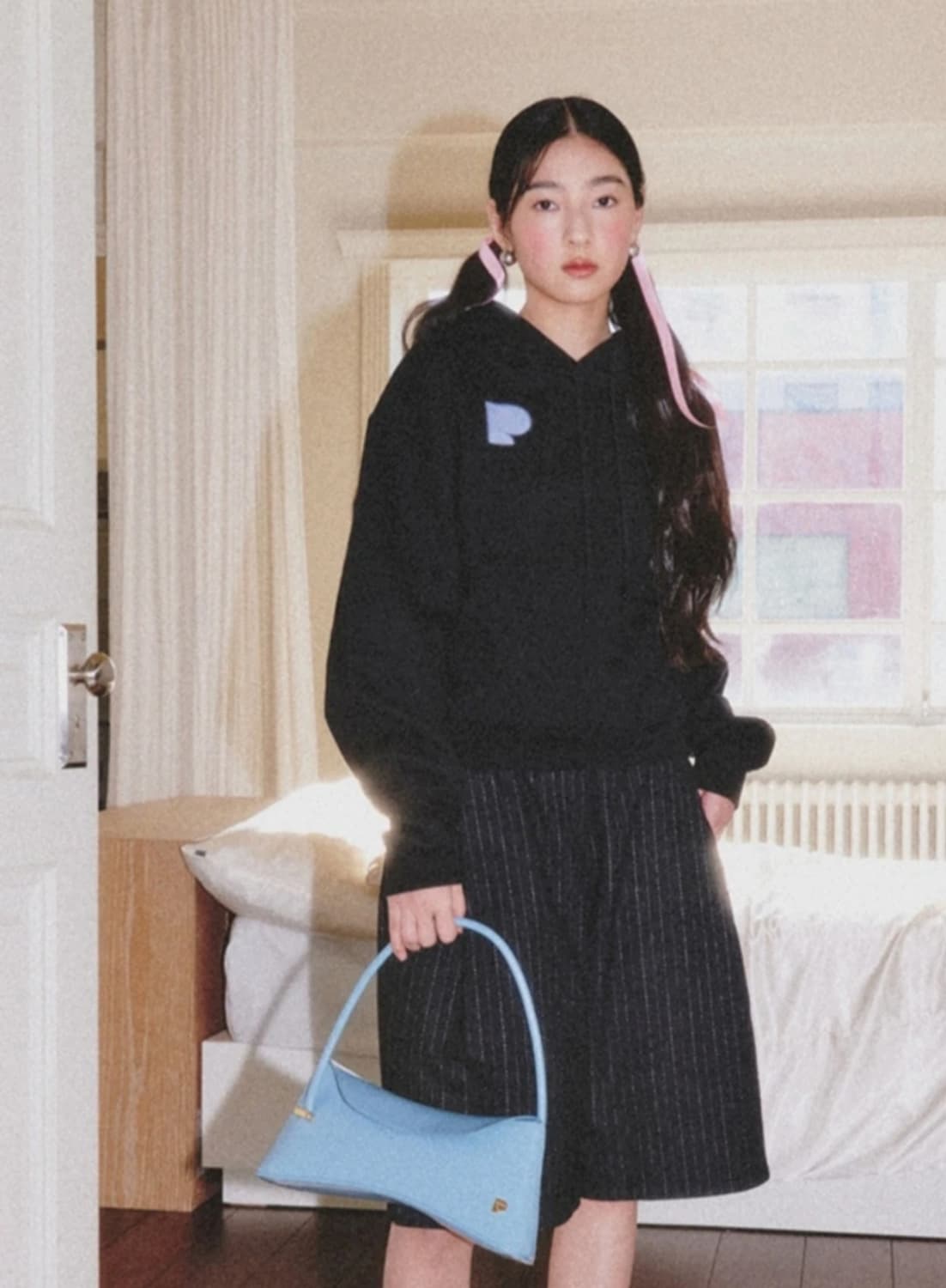 (새상품) 파퓸드로브 후드집업 - 블랙 색상 상품이미지4