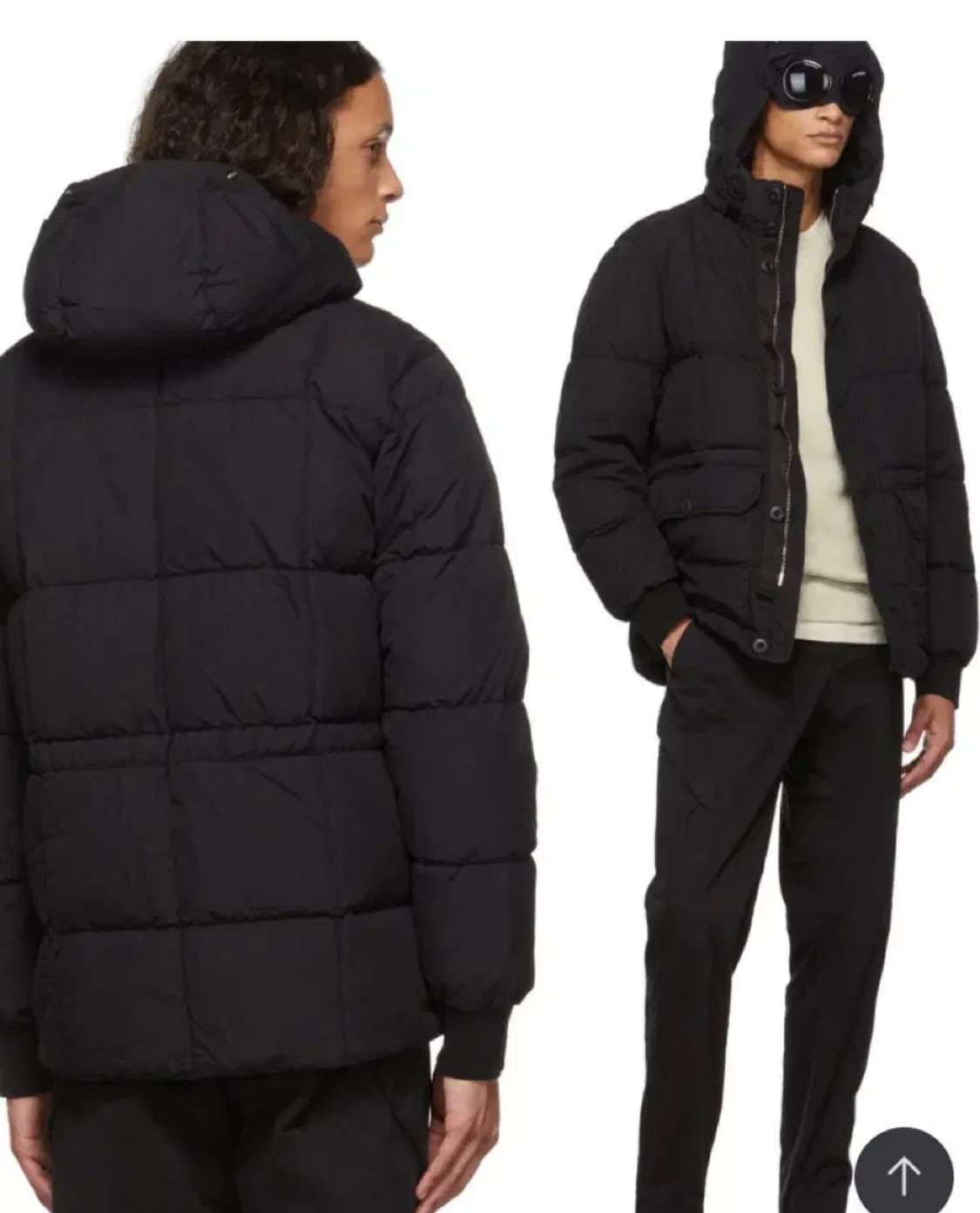 cp컴퍼니 플랫나일론 다운 패딩 상품이미지3