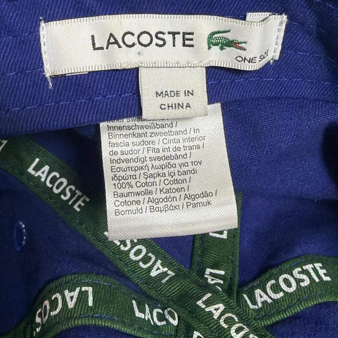 라코스테 남녀공용 빅로고 볼캡 블루 상품이미지2