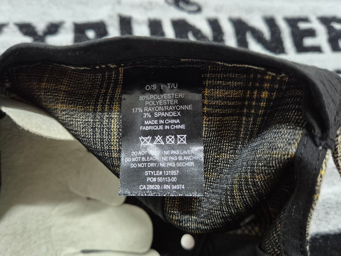 (os) 스투시 빅로고 체크 캡 모자  Stussy check cap 상품이미지5