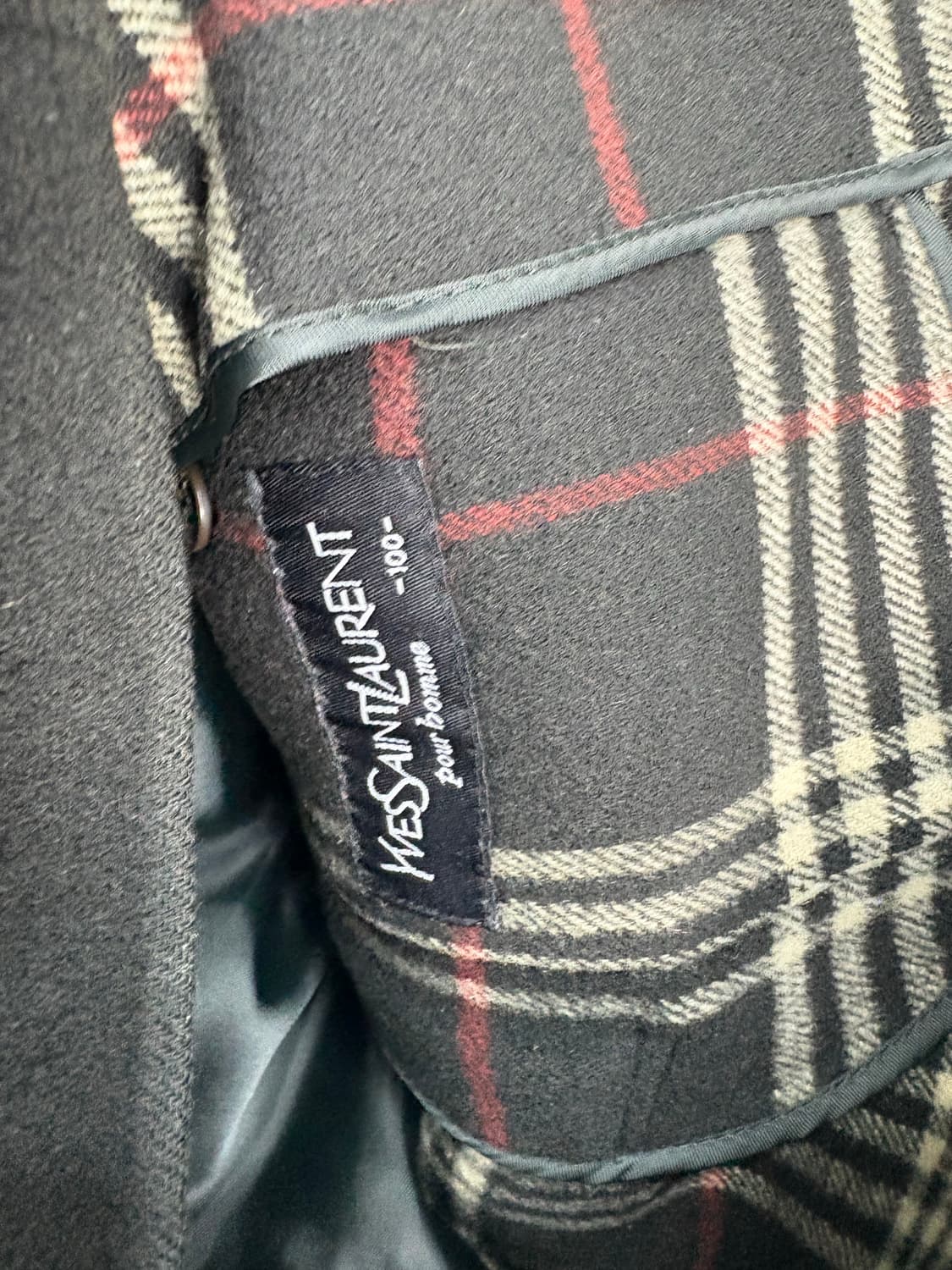 입생로랑 블랙 울 집업 자켓 A3210 상품이미지7