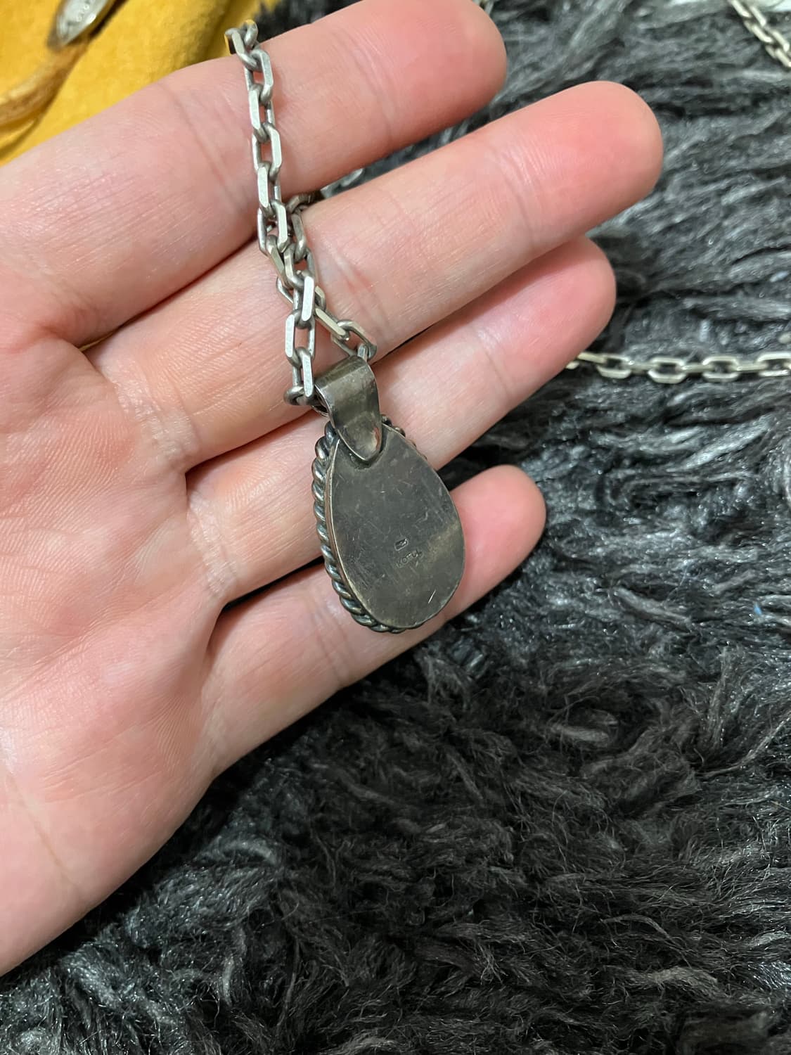 네이티브 아메리칸 스털링실버 터콰이즈 펜던트 목걸이 925 나바호 터키석 상품이미지3