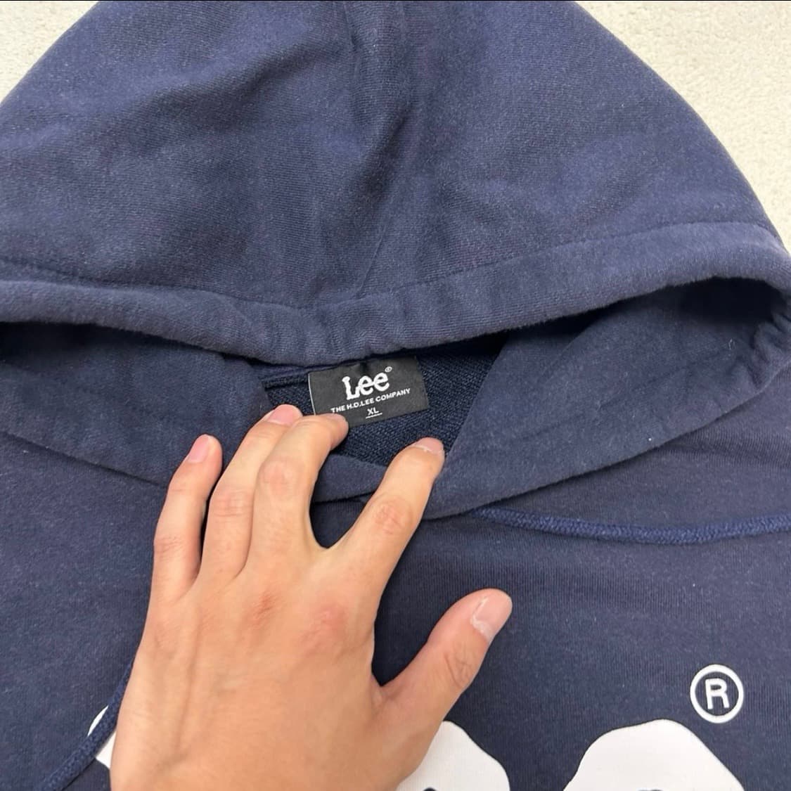 LEE navy hoodie 상품이미지6